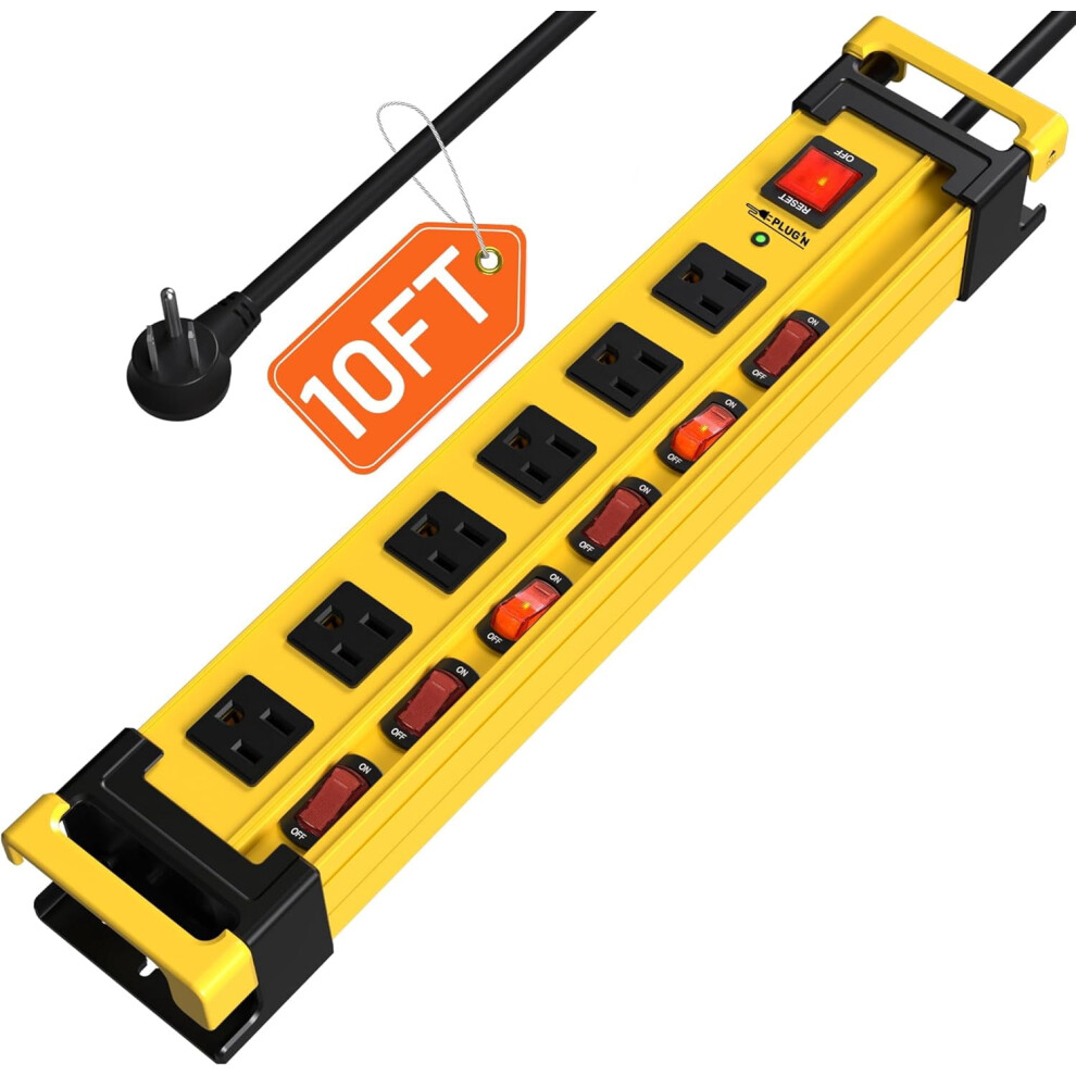 Surge Protector Power Strip 2700J 6 Outlets 10Ft Cord 9336866998313
