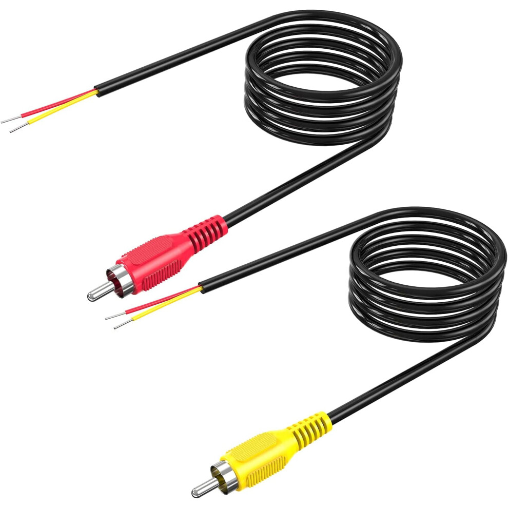 Rca To Bare Speaker Wire 18Awg 6Ft 2-Pack 9336866998511