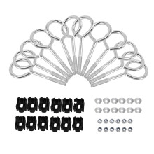 Trampoline Schroeven Stalen Kit Trampoline Vervangende Schroef Trampoline Stabiliteitstool met Ronde Moer Onderdelen