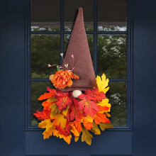 Outdoor front door garland with hook, 1 piece