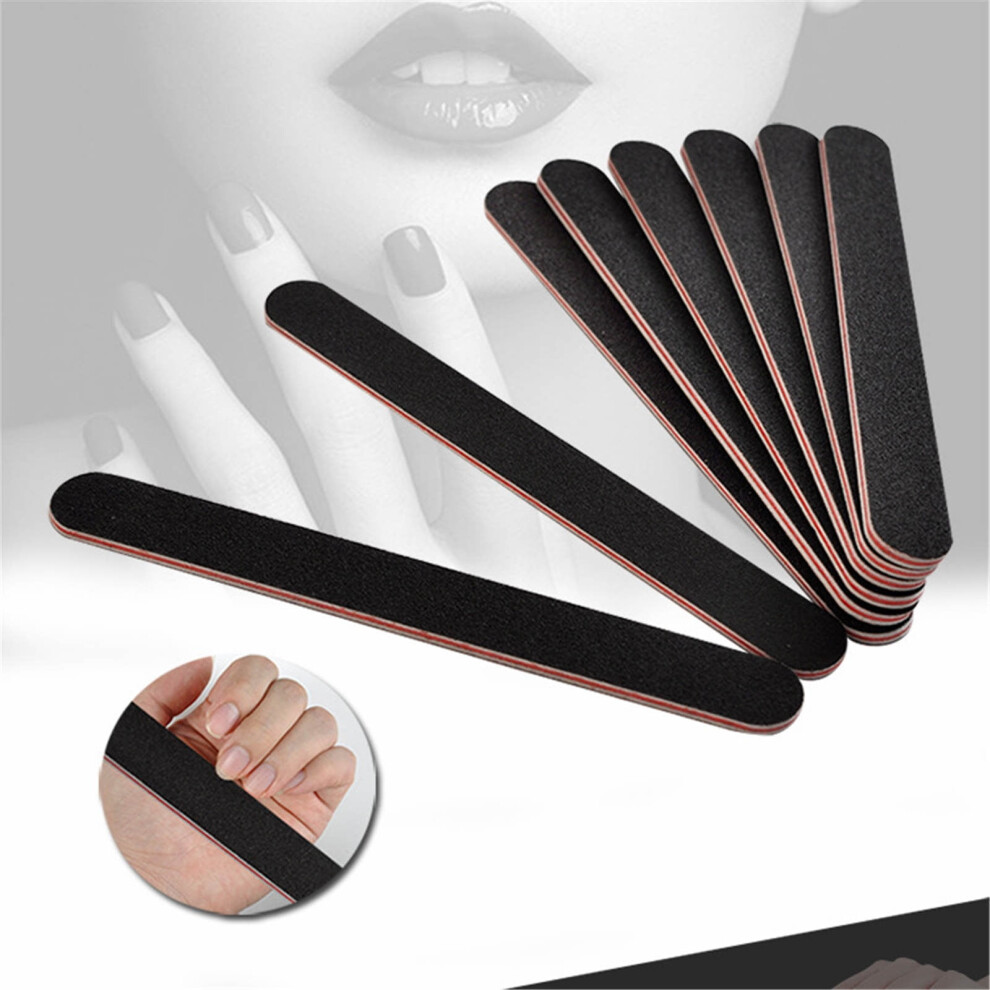 TOFOTL nail files 100/180 grit black 10 count