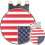Golf ball marker hat clip decorative 2 pcs 1