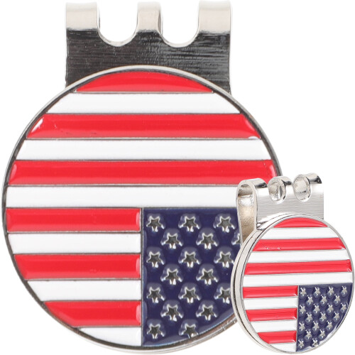 Golf ball marker hat clip decorative 2 pcs
