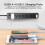 Surge Protector Power Strip 1680J 10ft 6 AC 3 USB 2