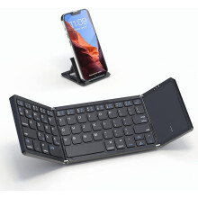 Foldable Bluetooth Keyboard with Touchpad Portable for iOS
