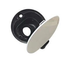 White Fuel Tank Outer Cover Lid Flap 6R0809857D for 2011-2018 Fuel Tank Door Fuel Filler Cap 6RU809857