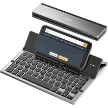 Foldable Bluetooth Keyboard with Stand Holder 104 Keys