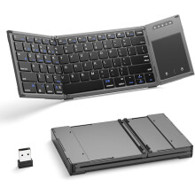 Foldable Bluetooth Keyboard with Touchpad for iOS