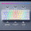 White Mechanical Gaming Keyboard 60% RGB Red Switch 2