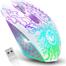 Wireless Gaming Mouse Rechargeable 2.4G USB Silent