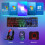 LED RGB backlight USB gaming keyboard black 4