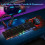 LED RGB backlight USB gaming keyboard black 3