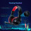LED RGB backlight USB gaming keyboard black 5
