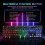 LED RGB backlight USB gaming keyboard black 7