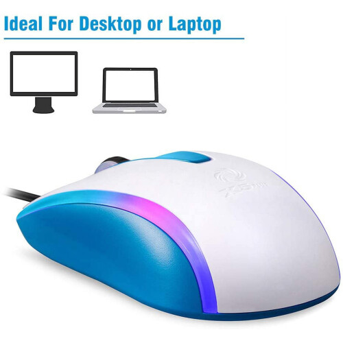 Wired USB Mouse 1200DPI Rainbow Breathing Light 2