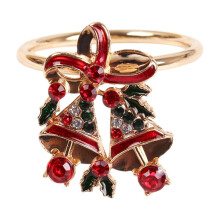 Christmas Deer Napkin Rings Set 6 Pieces