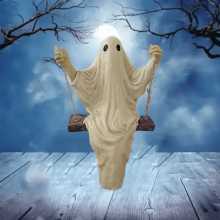 Ghost figure ornament Halloween resin statue 1 piece