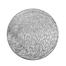 Round Vinyl Place Mats Elegant Easy-Clean Dining Table Mats