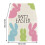 Easter table runner linen print 130x30cm 3