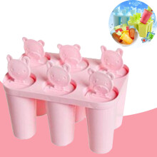 Bear-shaped ice lollipop mold, 1 piece