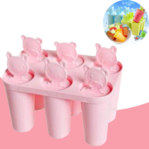Bear-shaped ice lollipop mold, 1 piece