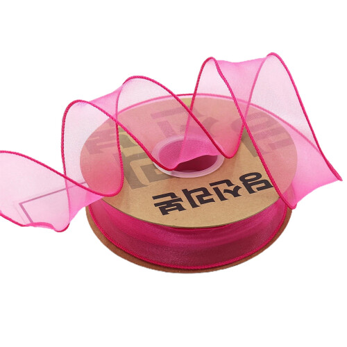 Κορδέλα Hesroicy1Roll Organza Wavy Beautiful2Yard Πολυλειτουργική διαφανής κορδέλα από σιφόν mesh 1
