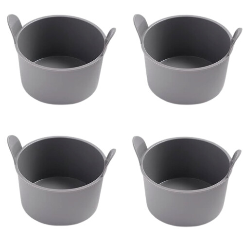 Hariumiu silicone egg poacher mold with handle 4 pcs 1