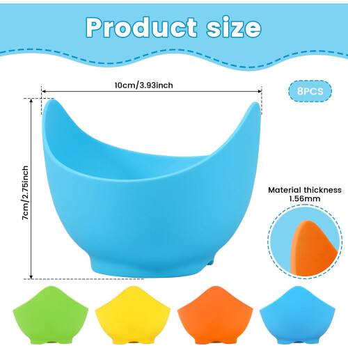 Silicone Egg Poacher Cups Nonstick 8 Pcs 1