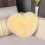 Plush Heart Throw Pillow Yellow Soft Decorative Cushion 6