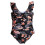Women's wrap front push up one piece swimsuit with tummy 4