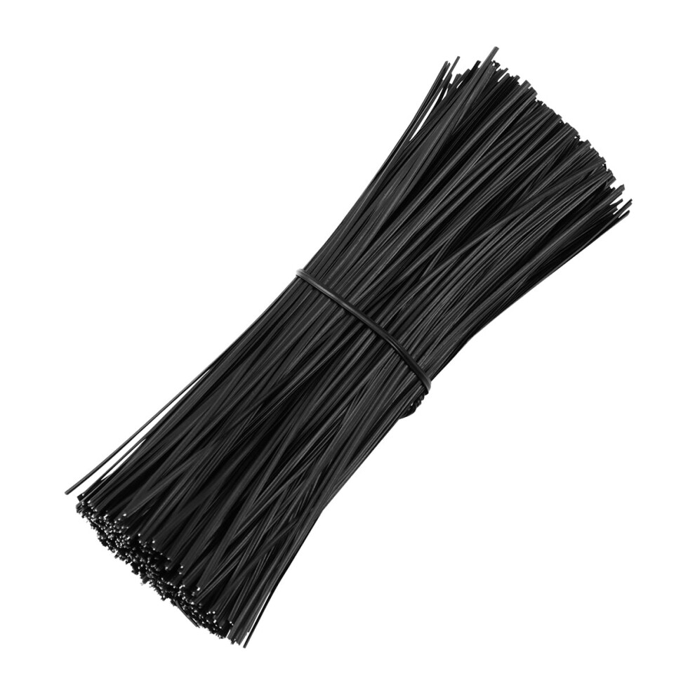 Plastic-Coated Wire Twist Ties 15Cm 500 Pcs Black 9178400436062
