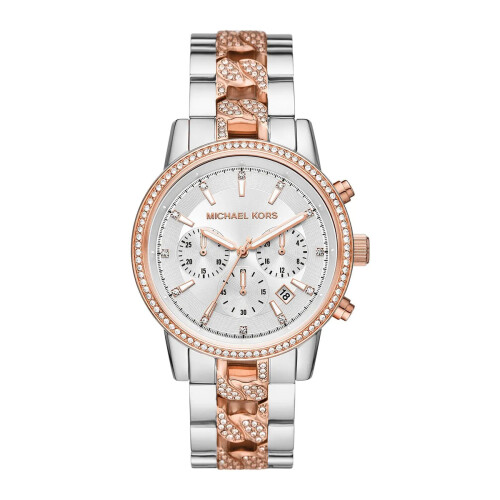 Michael Kors MK6938 Ritz Chronograph Silver Ladies Watch