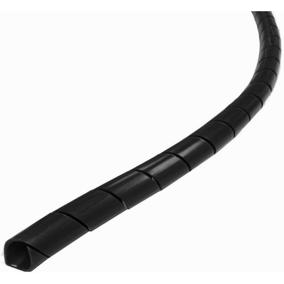 Spiral Cable Wrap Polyethylene 10 Feet Black 9336866006308