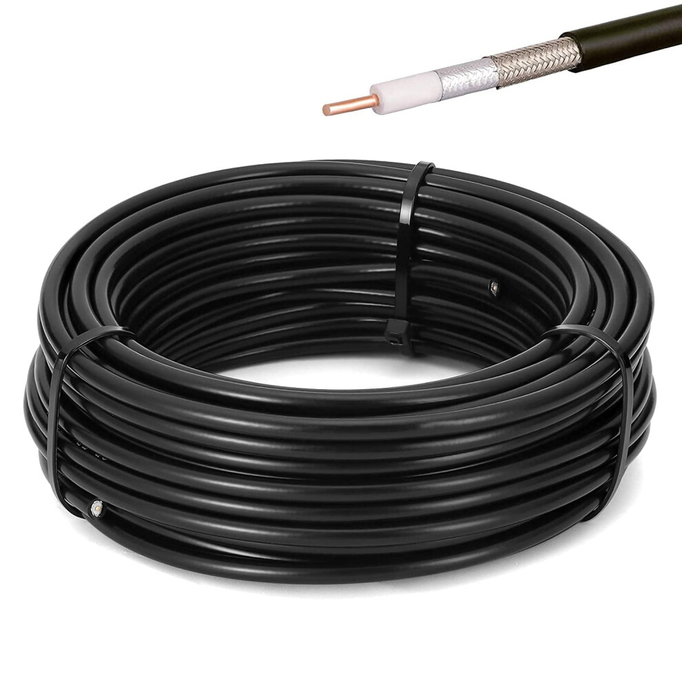 Rg58 Coaxial Cable 50 Ohm 50 Ft Low Loss 9336866006865