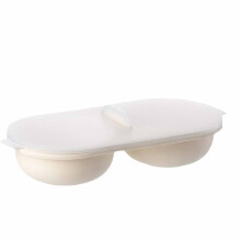 Microwave Egg Poacher 2-Cavity Double Layer