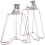 Grill Clamp Set Non-Stick High-Temp Metal 2PCS 1