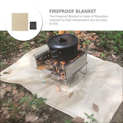 Fireproof Camping Blanket Flame Retardant Outdoor Grill Mat 1