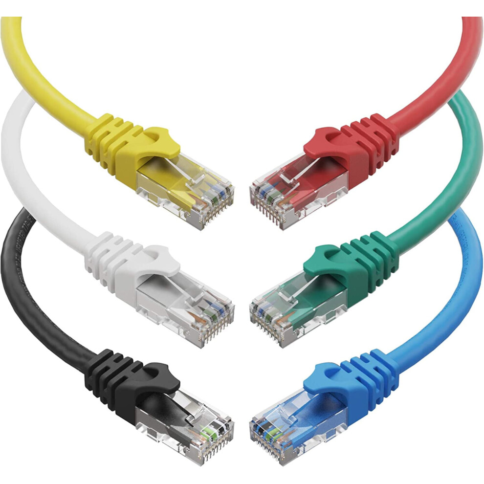 Cat6 Ethernet Cable Utp 3 Ft 6-Pack 9336866021622