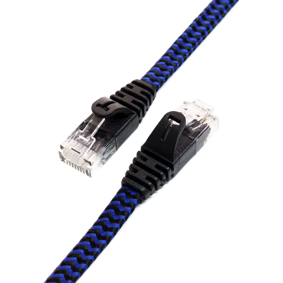 Cat6 Ethernet Cable 12 Ft Ultra Flat Braided 9336866022209