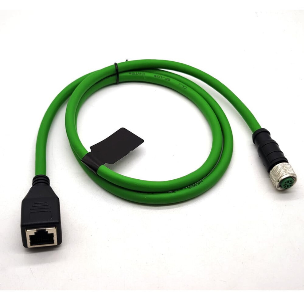 M12 4-Pin D-Code To Rj45 Cat6 Industrial Cable Pvc 1M 9336866021844