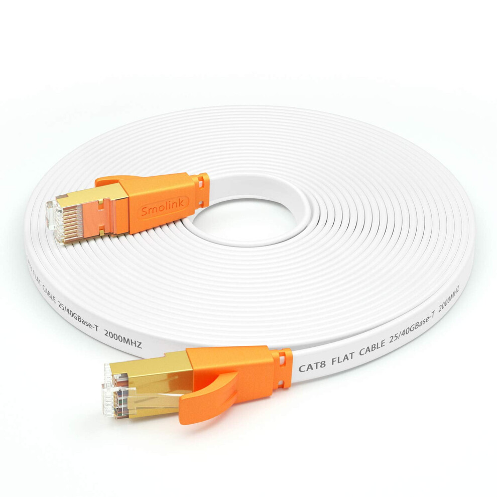 Cat 8 Ethernet Cable 20 Ft Flat High-Speed Lan Cable 9336866022407