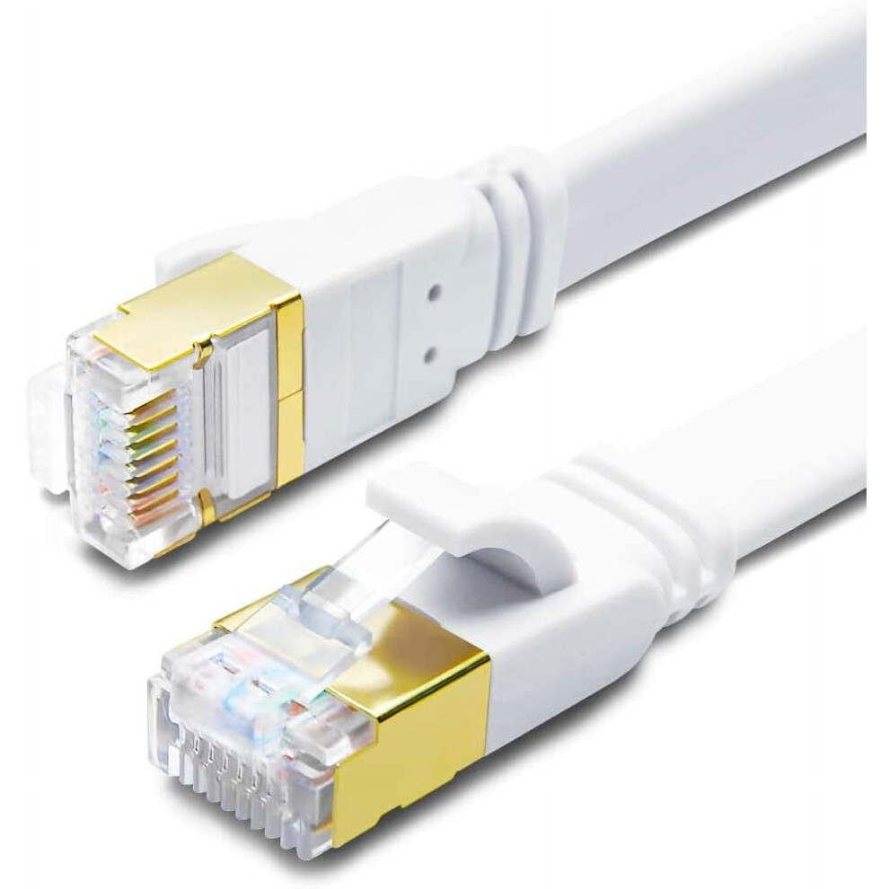 Cat8 Ethernet Cable Sftp Flat 25 Ft 40 Gbps 9336866023121