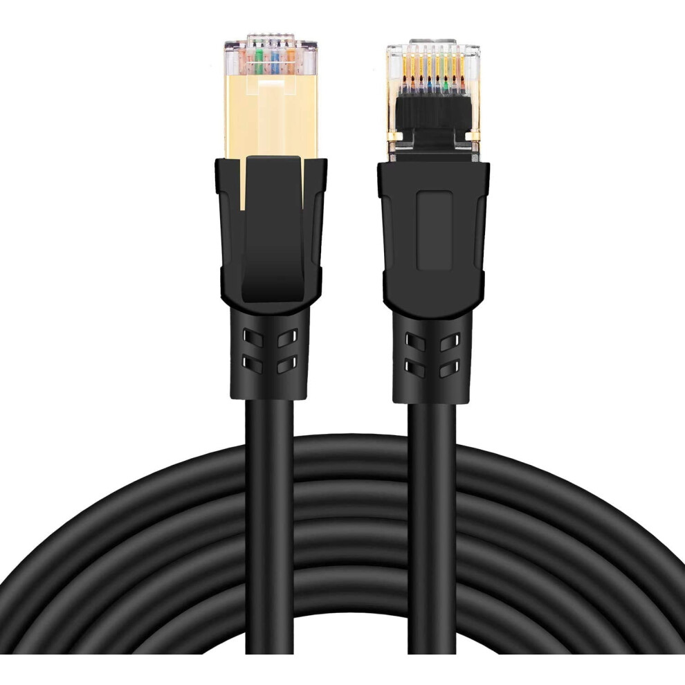 Cat8 Ethernet Cable 20 Ft 40 Gbps 2000 Mhz 26 Awg 9336866023541