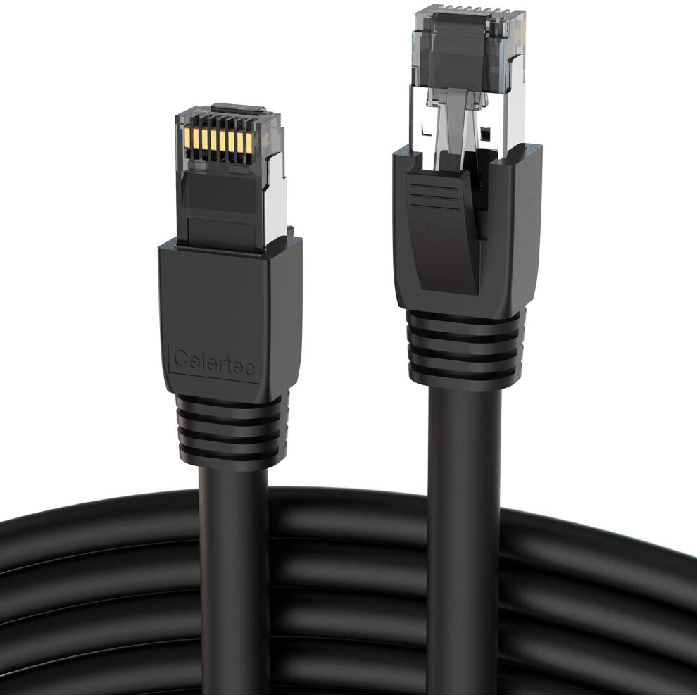 Cat8 Ethernet Cable 15Ft 25/40Gbps 2000Mhz S/Ftp 9336866024289