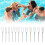 Floating Champagne Flutes Vintage Acrylic 6 pcs 5