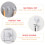 Traceless Suction Cup Door Hooks Set 3 pcs Transparent 2