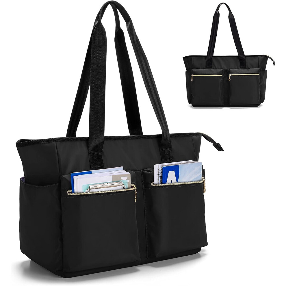 Teacher Tote Bag With Zip Top And Laptop Sleeve 15.6 Inch 917087790857