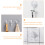 Traceless Suction Cup Door Hooks Set 3 pcs Transparent 8