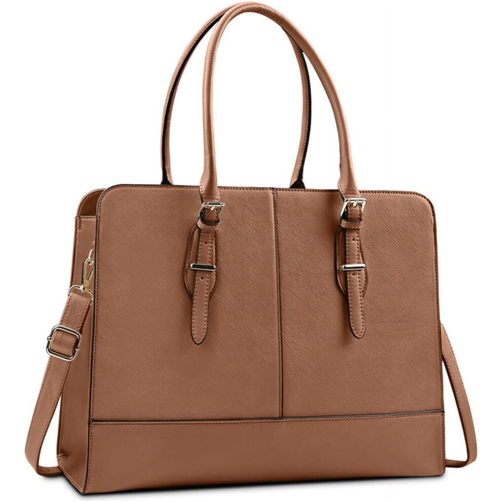 Women's Leather Laptop Tote Bag 15.6 Inch 917087791793