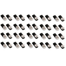 40 Stuks Laagspanningsdraadconnectoren, Draadconnectoren Zonder Strippen, Waterdichte Autodraadconnectoren, 2-Pins voor Krimpklemmen